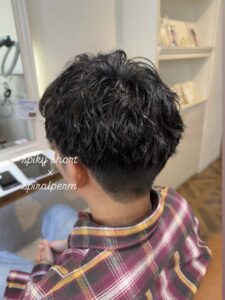 スパイキーショート×スパイラルパーマのメイン画像