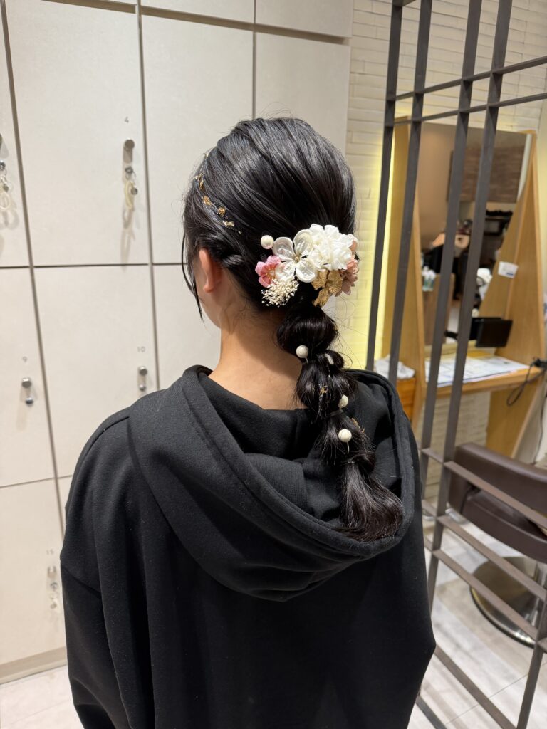 卒業式編みおろしヘアセット！のメイン画像