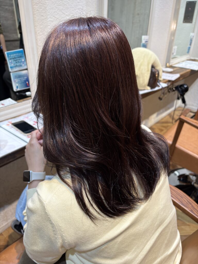 ツヤ感たっぷりのラベンダーブラウン💜🤎のメイン画像