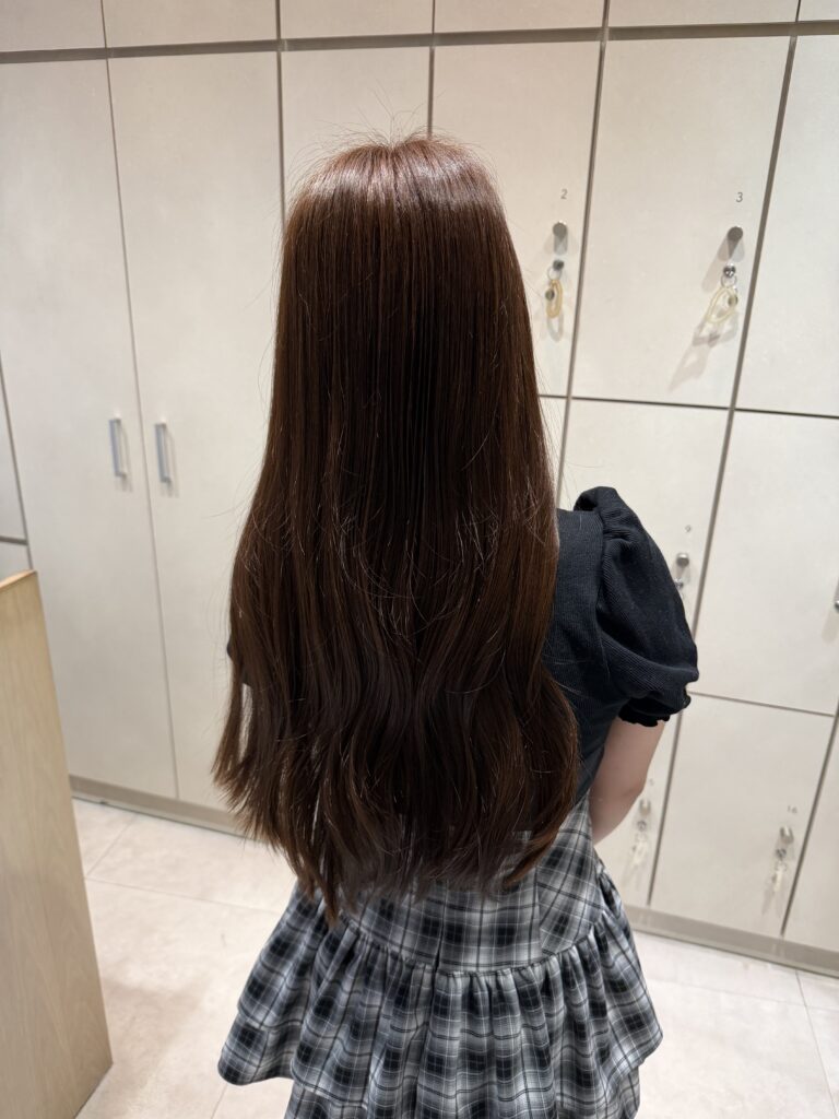 ブリーチなしダブルカラーで透明感◎暖色ブラウン！のメイン画像