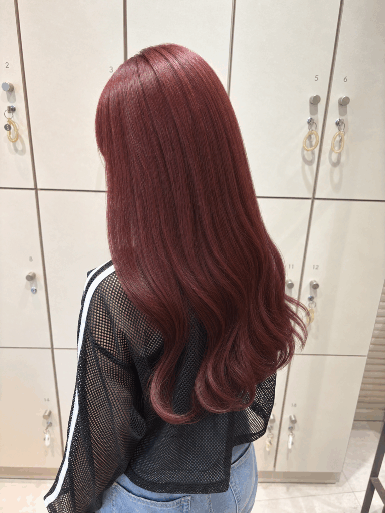 ブリーチなしダブルカラーでつくるチェリーレッド🍒のメイン画像