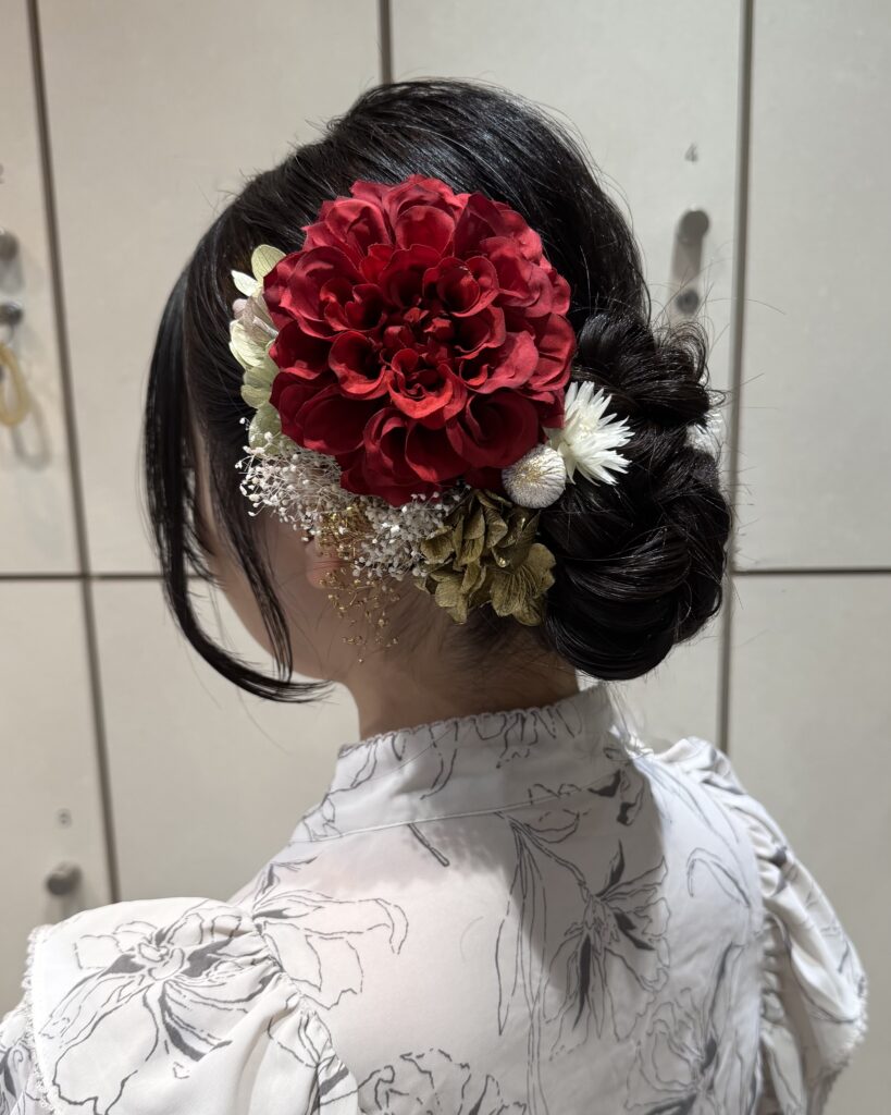 成人式前撮りヘアのメイン画像